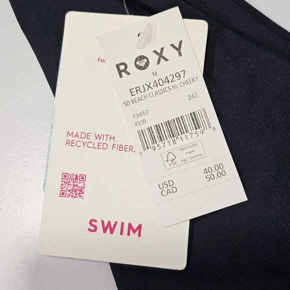 Roxy Beach Classics High-Leg Cheeky Bikini Bottoms - Picture 8 of 9